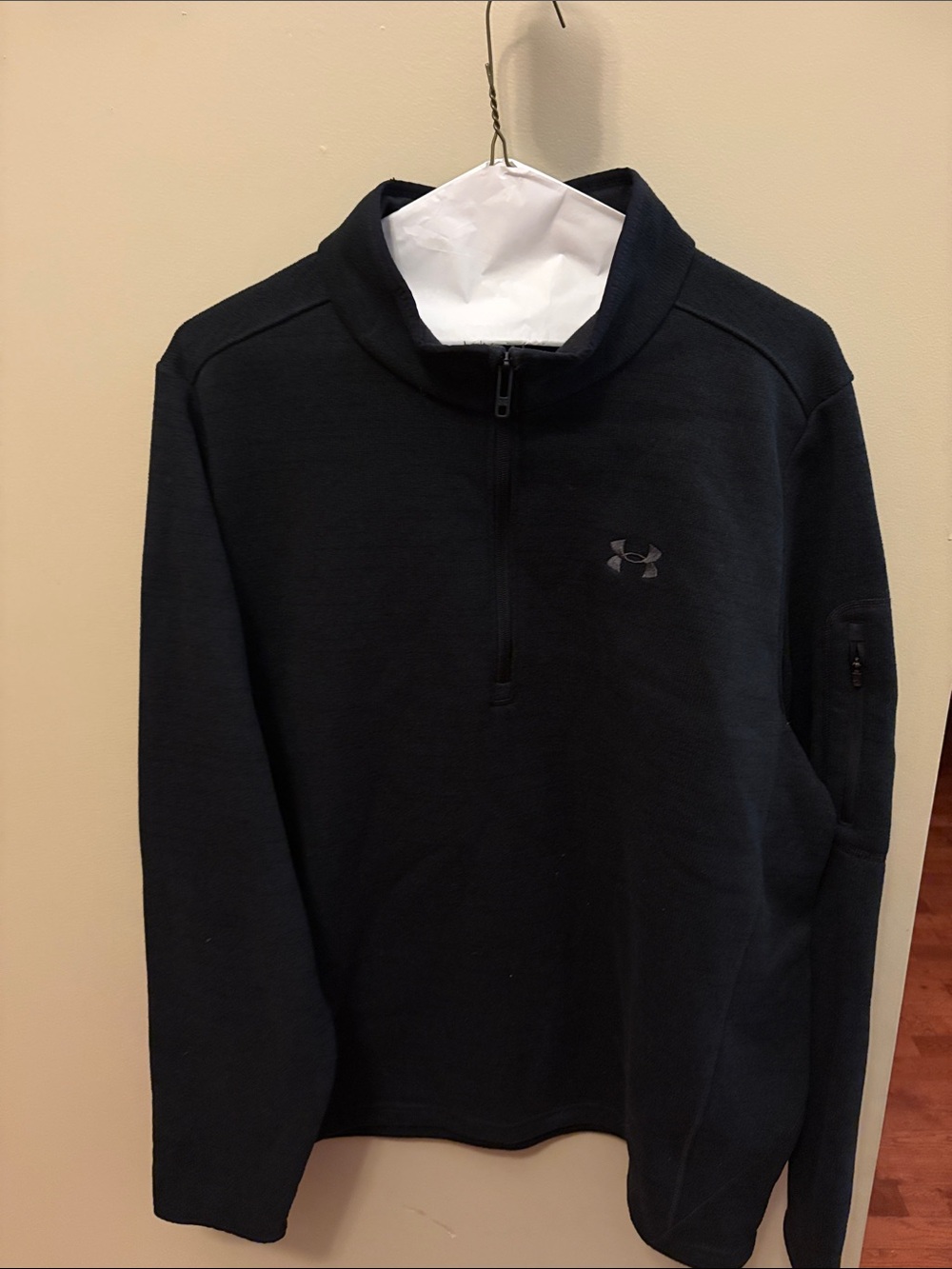 Under Armour Men's Black 1/4 Zip Fleece Pullover
